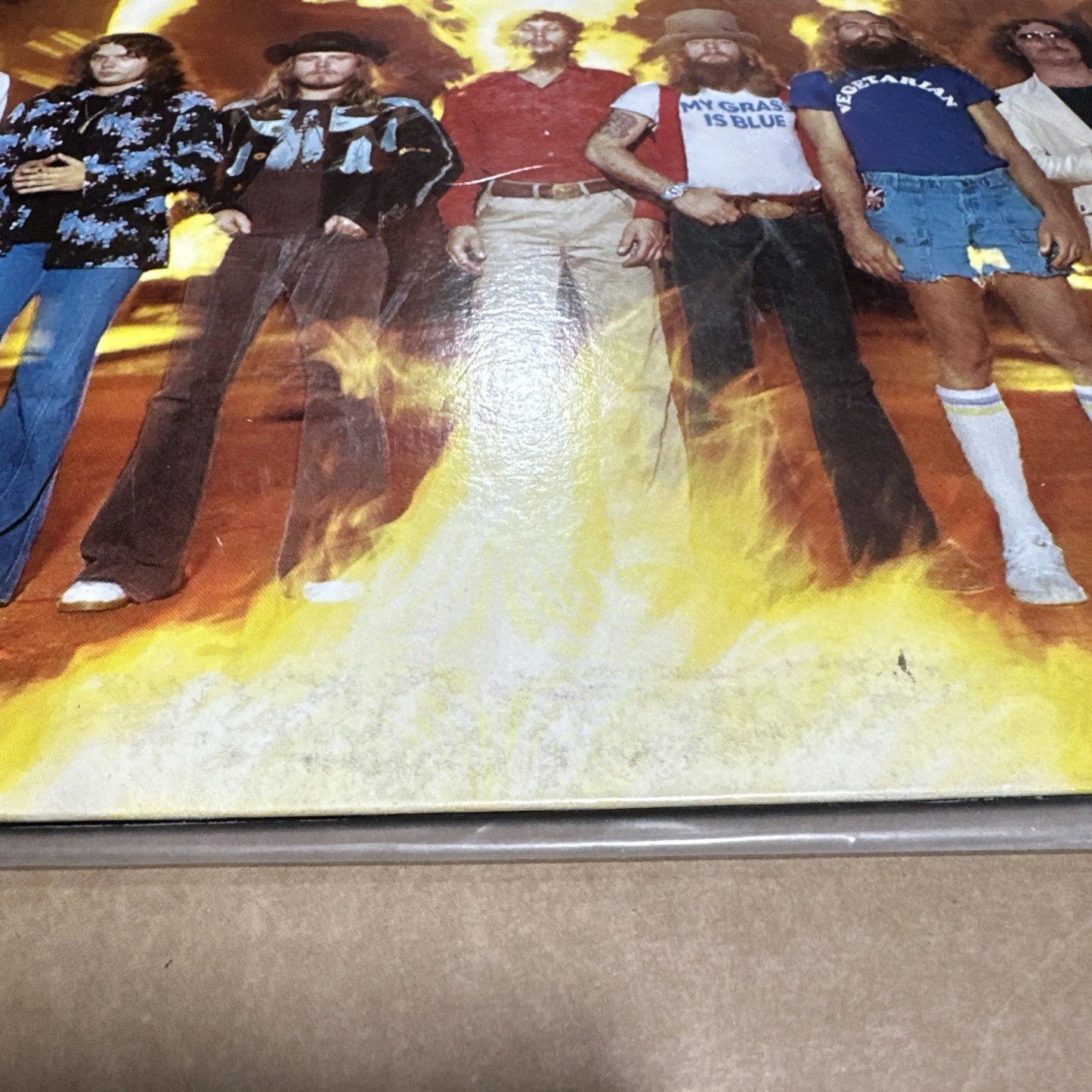 Lynyrd Skynyrd - Street Survivors LP 1977 Pressing w/ Inserts Flames Cover