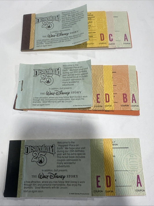 Vintage Disneyland 25th Anniversary Booklets. 1980’s Rare