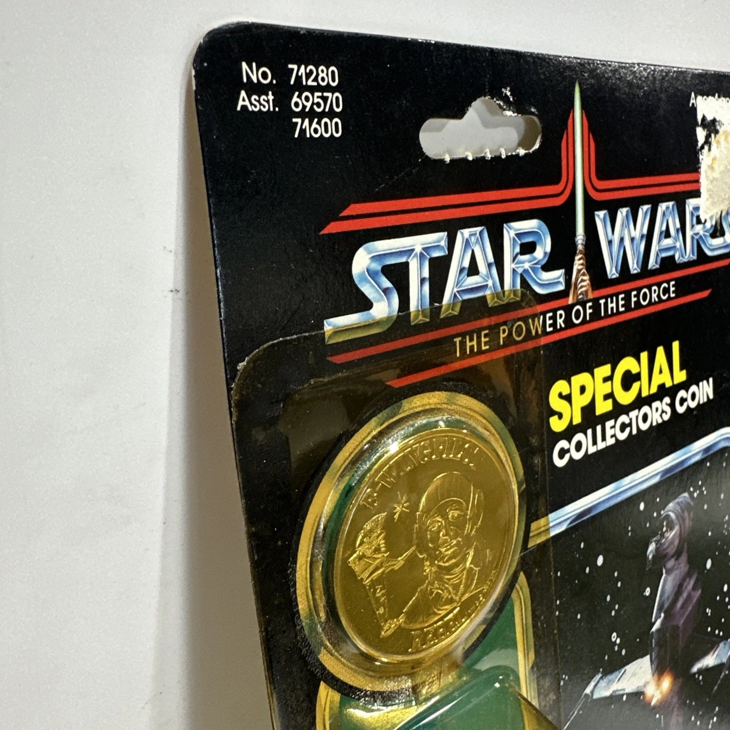 Vintage Star Wars Carded POTF B-Wing Pilot MOC GOOD