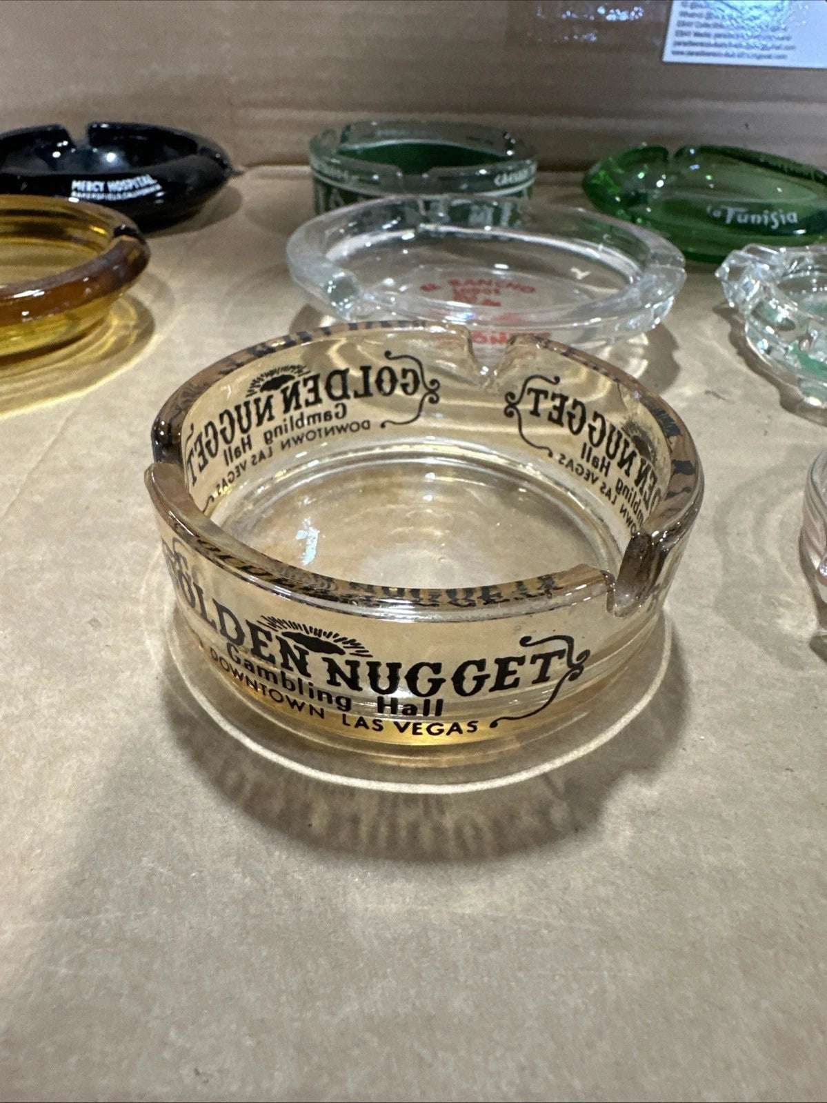 Vintage Glass Ashtray Lot 13 California Nevada Lot