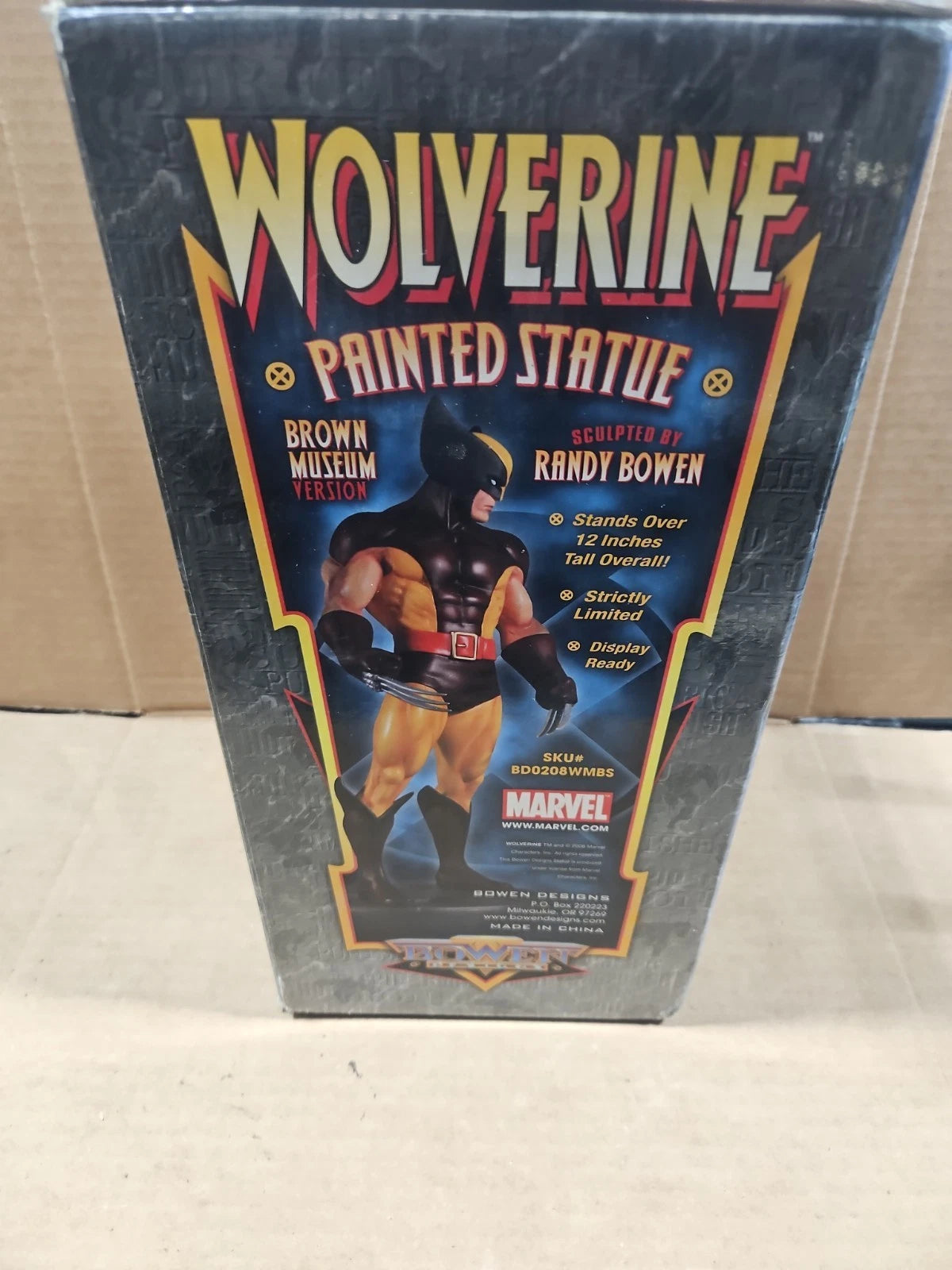 WOLVERINE Bowen Brown Museum Statue 12" X-Men 338/1500