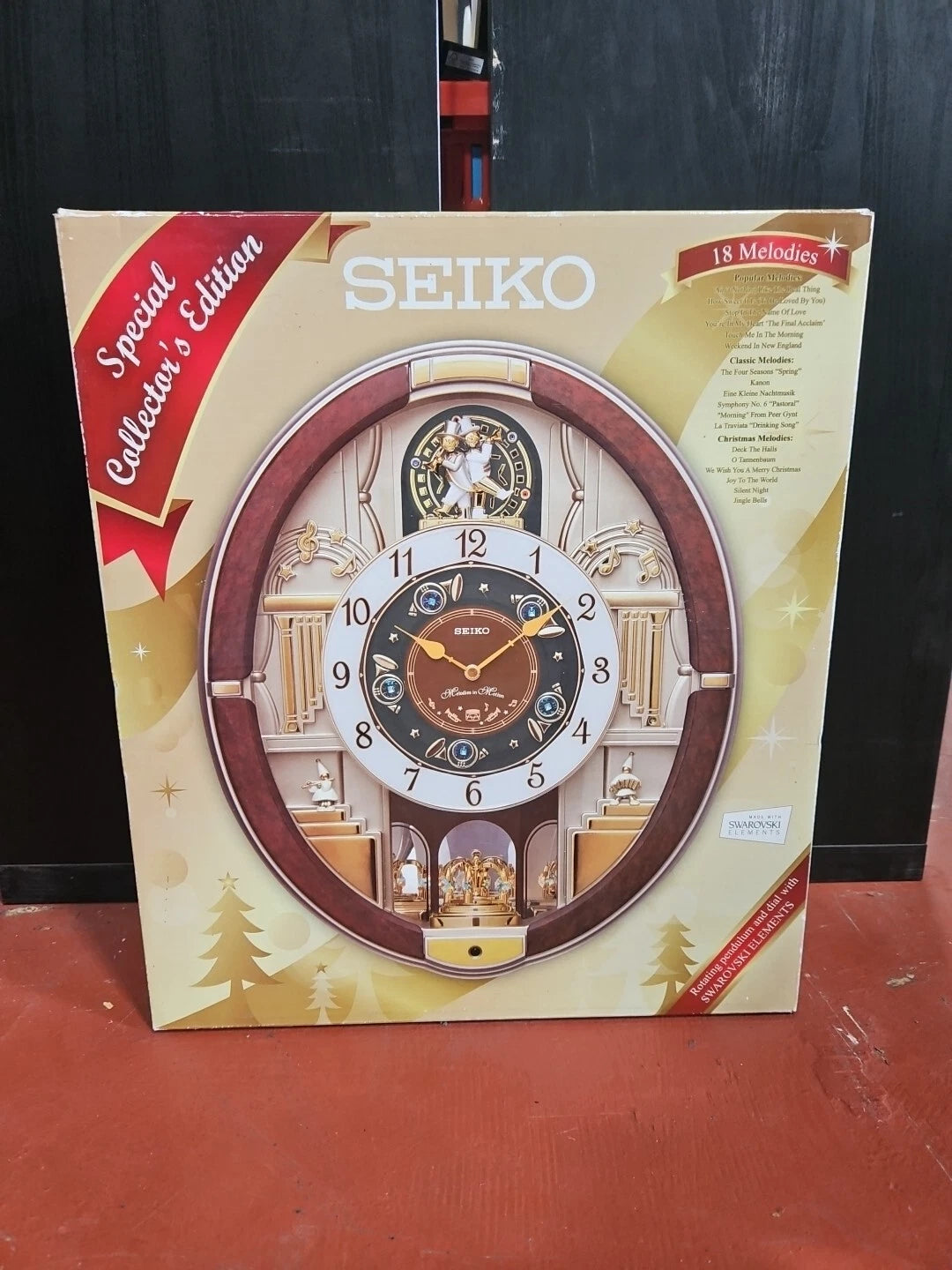 SEIKO Golden Trumpet Melodies In Motion Wall Clock Special Edition 18 Melodies