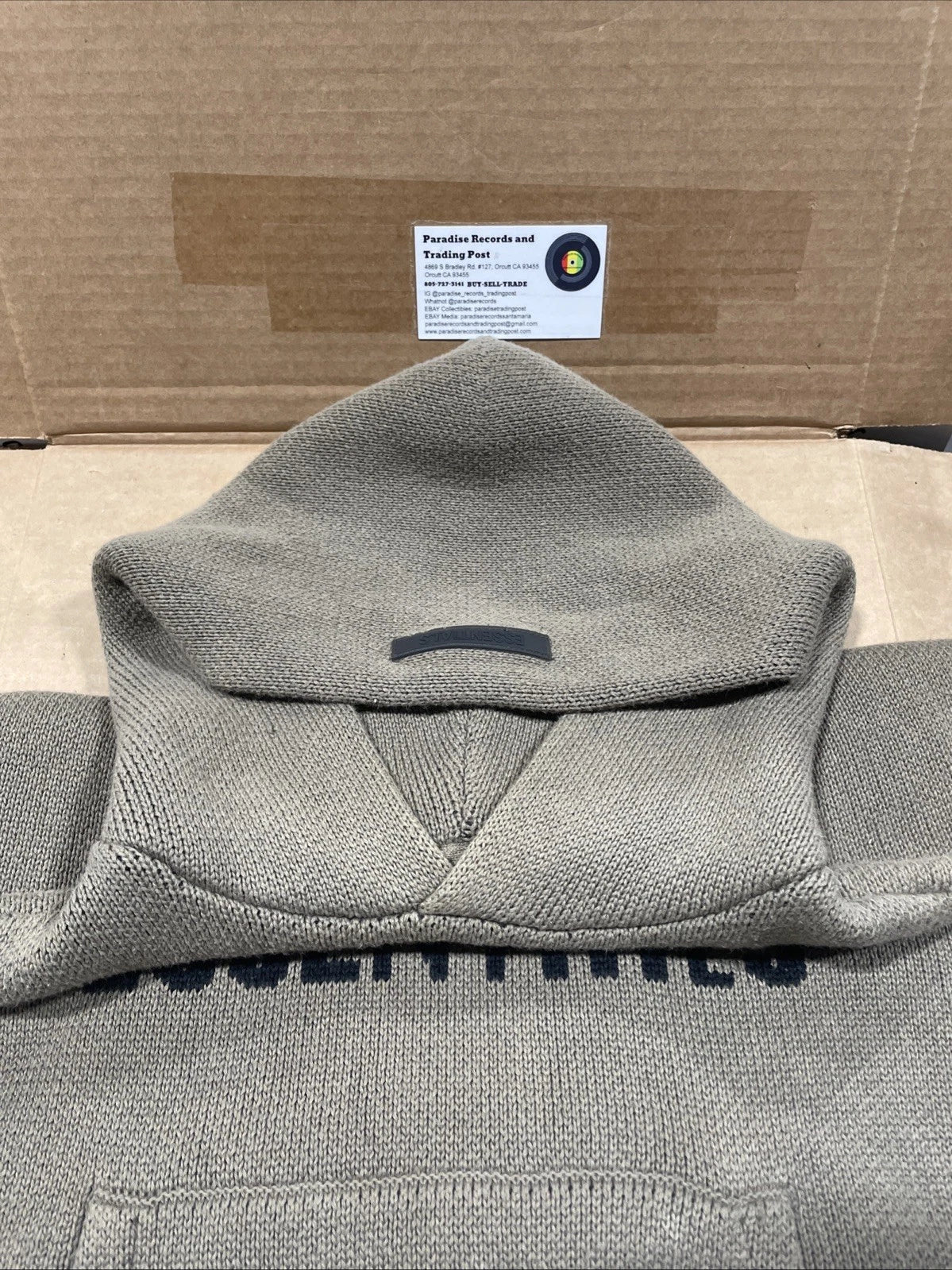 Fear Of God Essentials Knit Pullover Amber Hoodie Men’s Size XXS