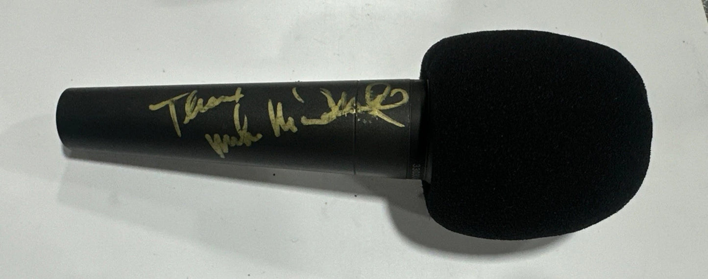 MICHAEL MCDONALD Double Signed RadioShack Microphone