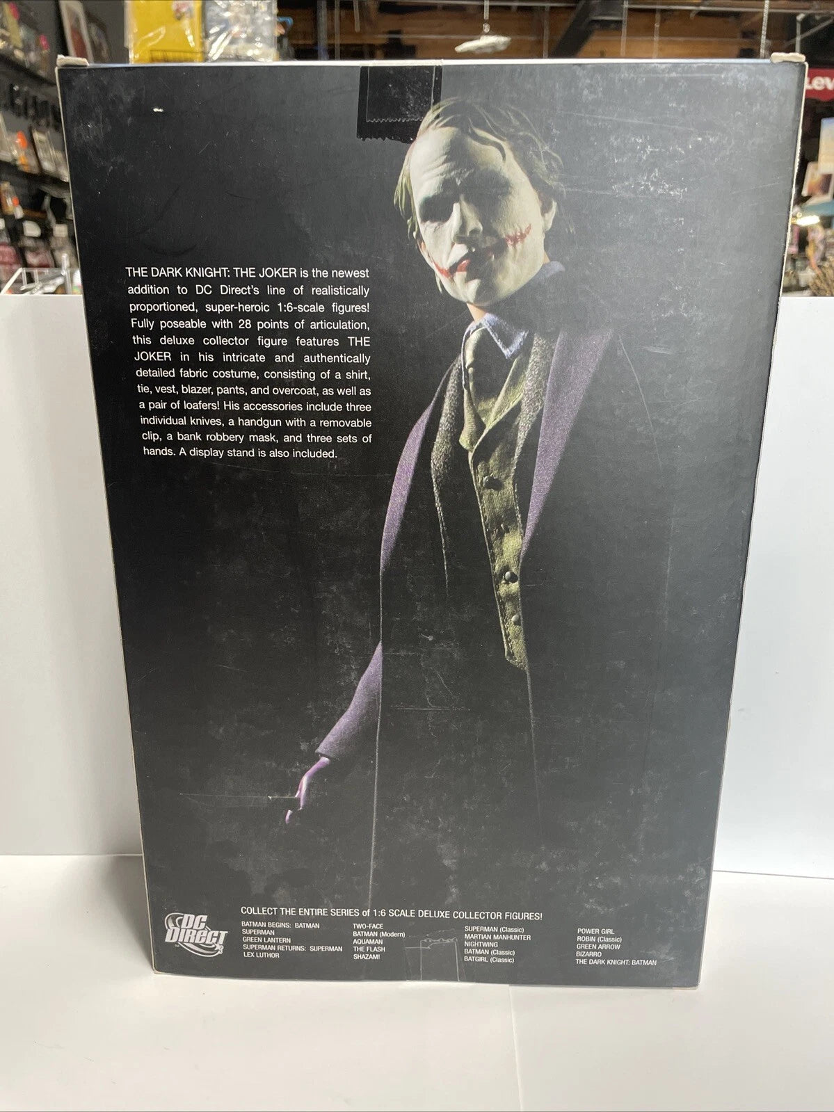 The Joker DC Direct Deluxe 1:6 Scale Dark Knight Collector Figure Ledger NEW