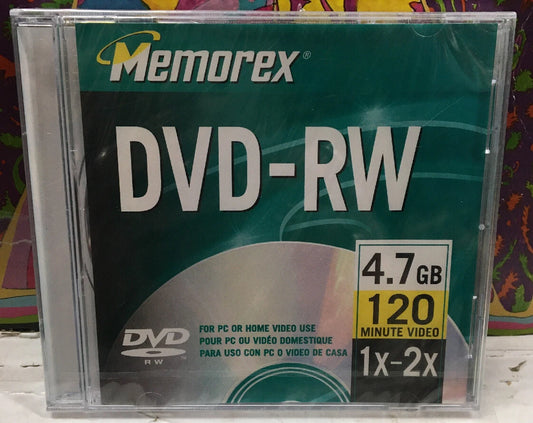Memorex Sealed DVD-RW 120 Min Video