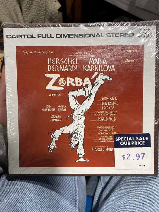 Reel To Reel Tape Zorba 3 3/4 IPS Capital Y10 118 sealed