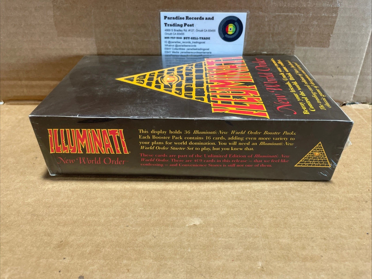 ILLUMINATI NEW WORLD ORDER STEVE JACKSON LIMITED EDITION BOOSTER BOX SEALED