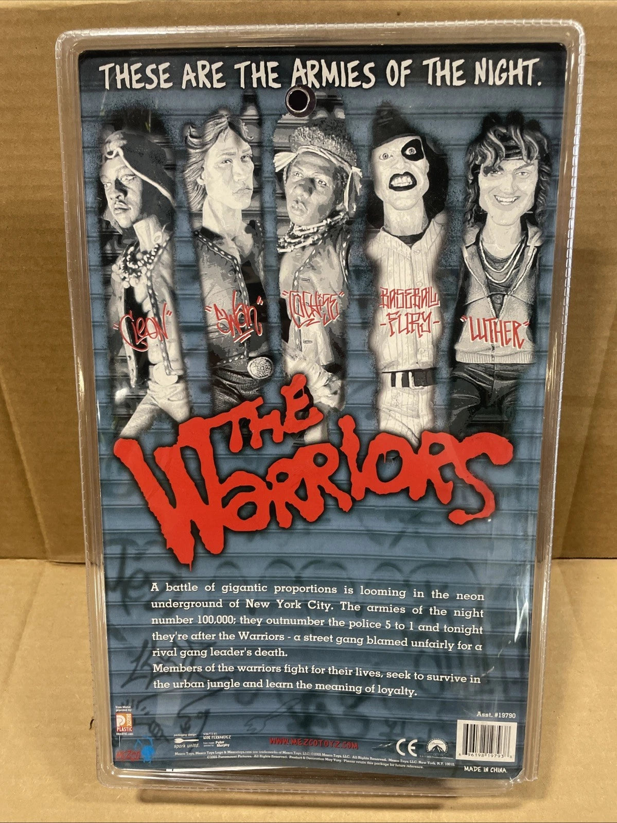 Mezco The Warriors Action Figure Cochise Bloody Dirty Face Brand New