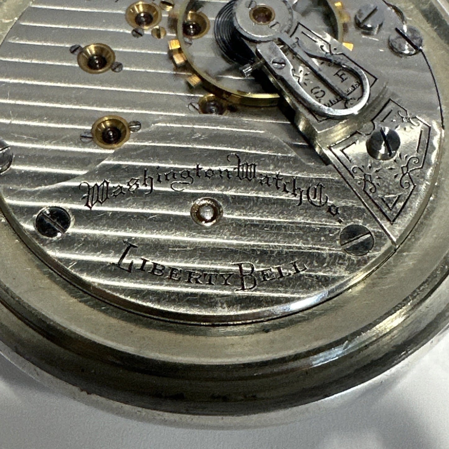 1902-1908 Illinois Washington W.Co. 17 Jewel Vintage Silver Pocket watch