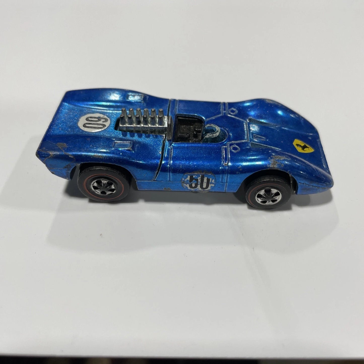 HOT WHEELS REDLINE 1969 FERRARI 312P BLUE VINTAGE RARE REDLINES