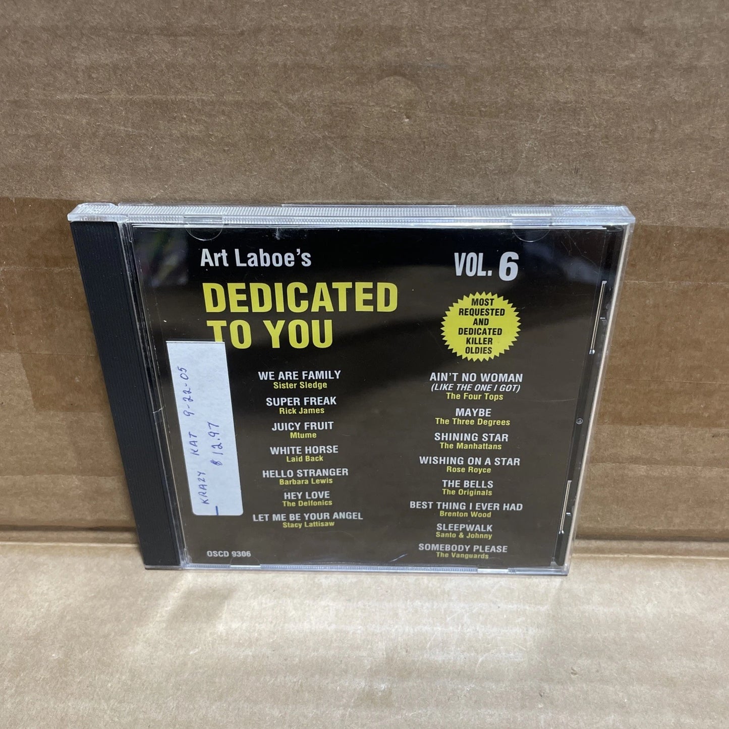 Art Laboe's Dedicated to You, Vol. 6. Various Artists (CD, Apr-1995, Original)