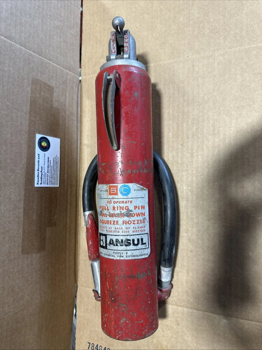 Vintage 1960's Ansul Plus Fifty Class B C Dry Chemical Fire Extinguisher
