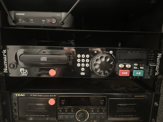 Numark CDN15 Rack Mount CD Player DJ Music Gear Stackable Black