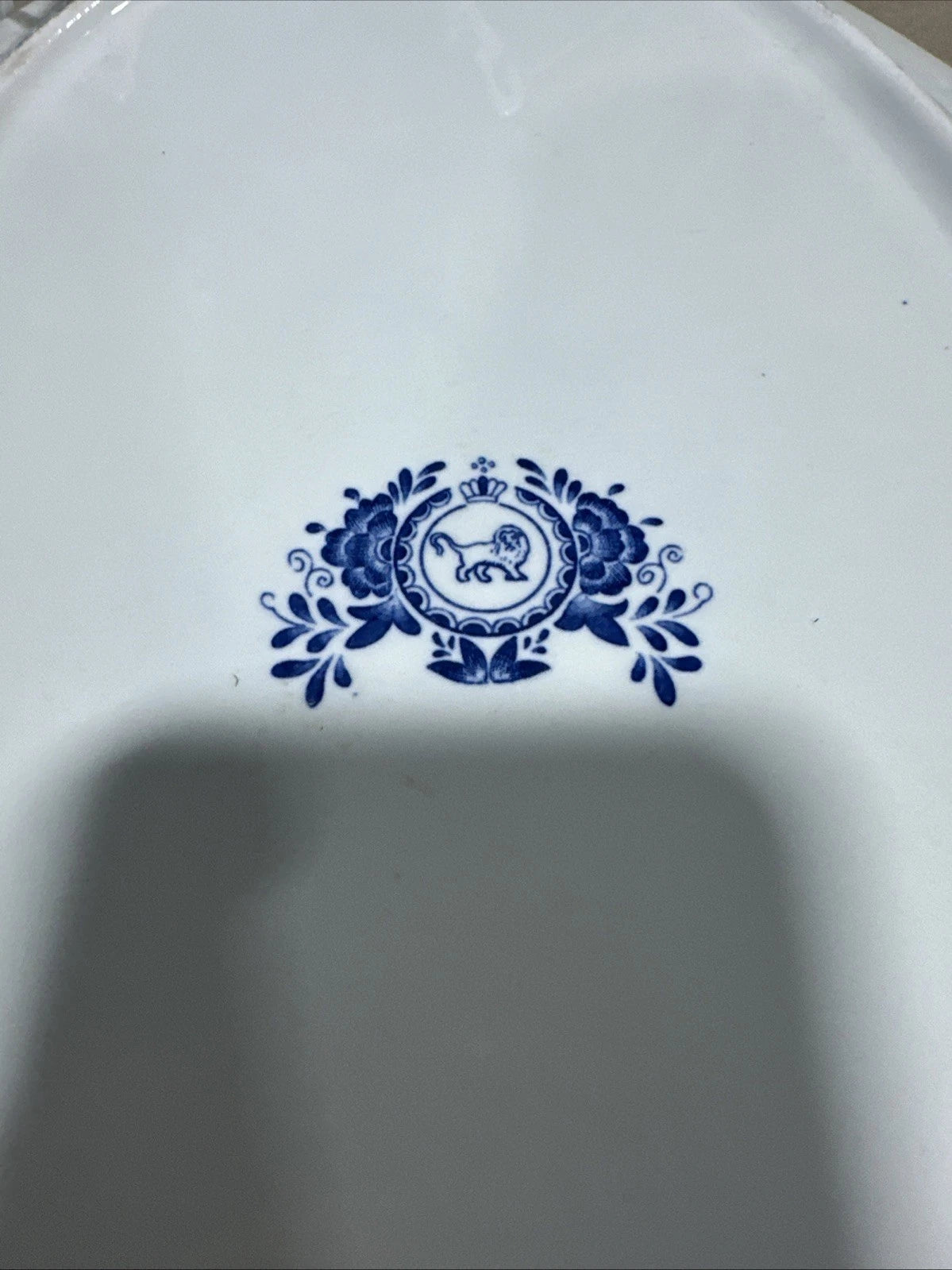Allerton England Willow Blue and White Oval Ceramic Platter Decorative