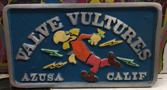 Valve Vultures Azusa Calif Car Club Plaque