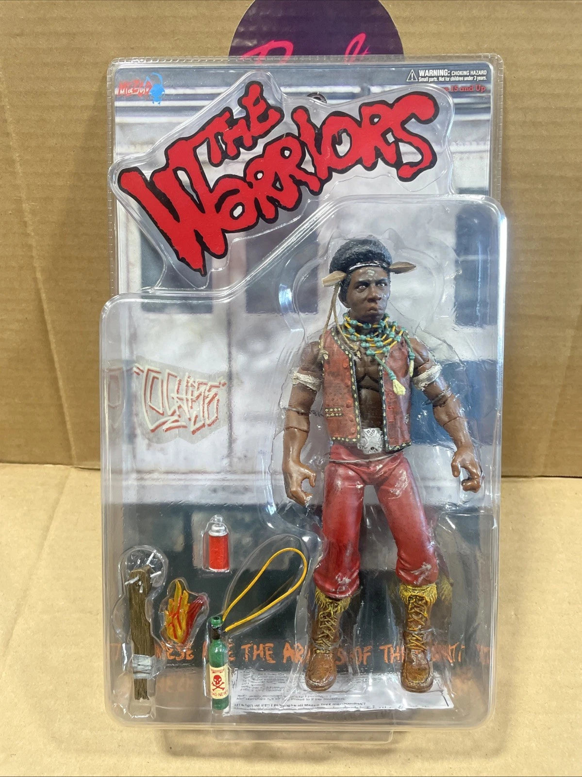 Mezco The Warriors Action Figure Cochise Bloody Dirty Face Brand New