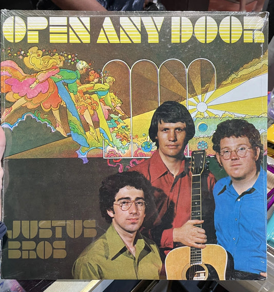 Open Any Door by JUSTUS BROS (1972 ){ Bonwhit's House of Music 73-1) New Sealed