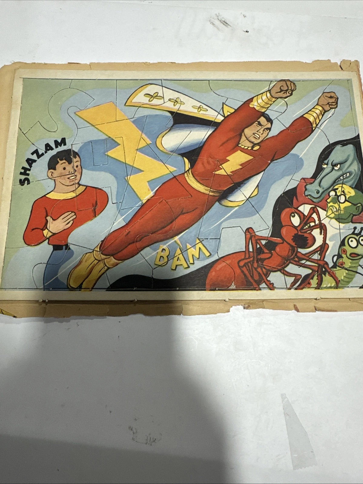 PAPER TOY LOT, SHAZAM, WILLIE THE WORM, CAPTAIN MARVEL, ANNIE, SOLD AS IS