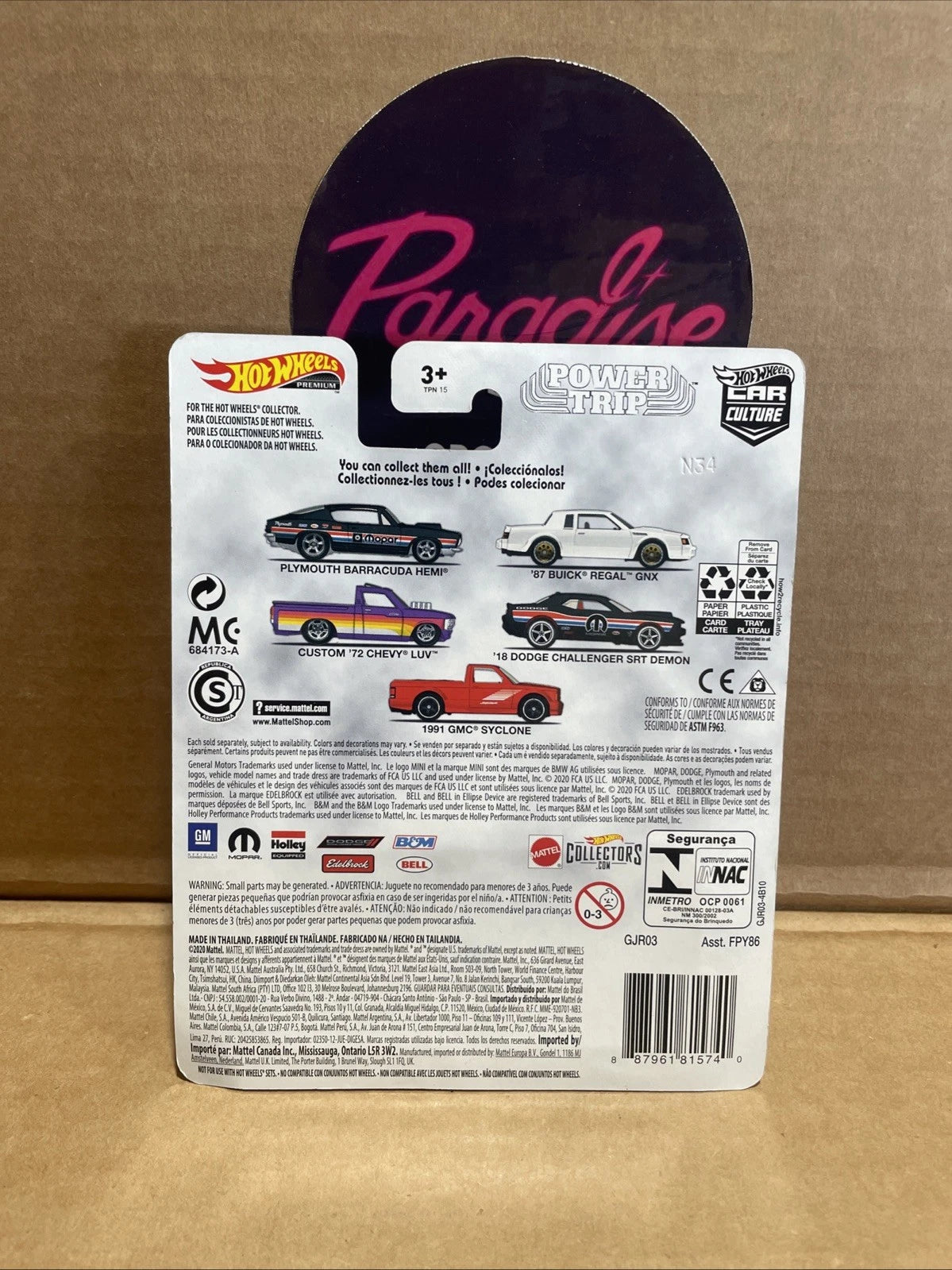 HOT WHEELS Custom '72 Chevy Luv Car Culture Power Trip Premium Purple