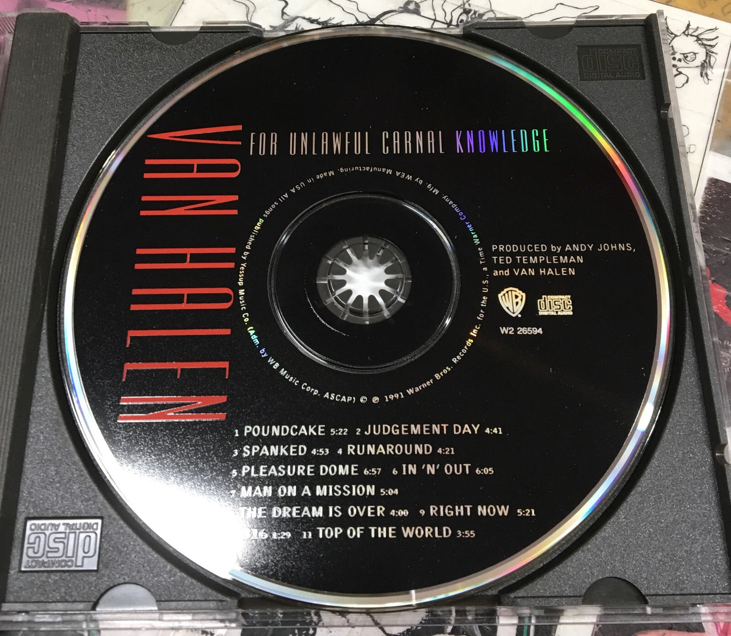 Van Halen For Unlawful Carnal Knowledge CD