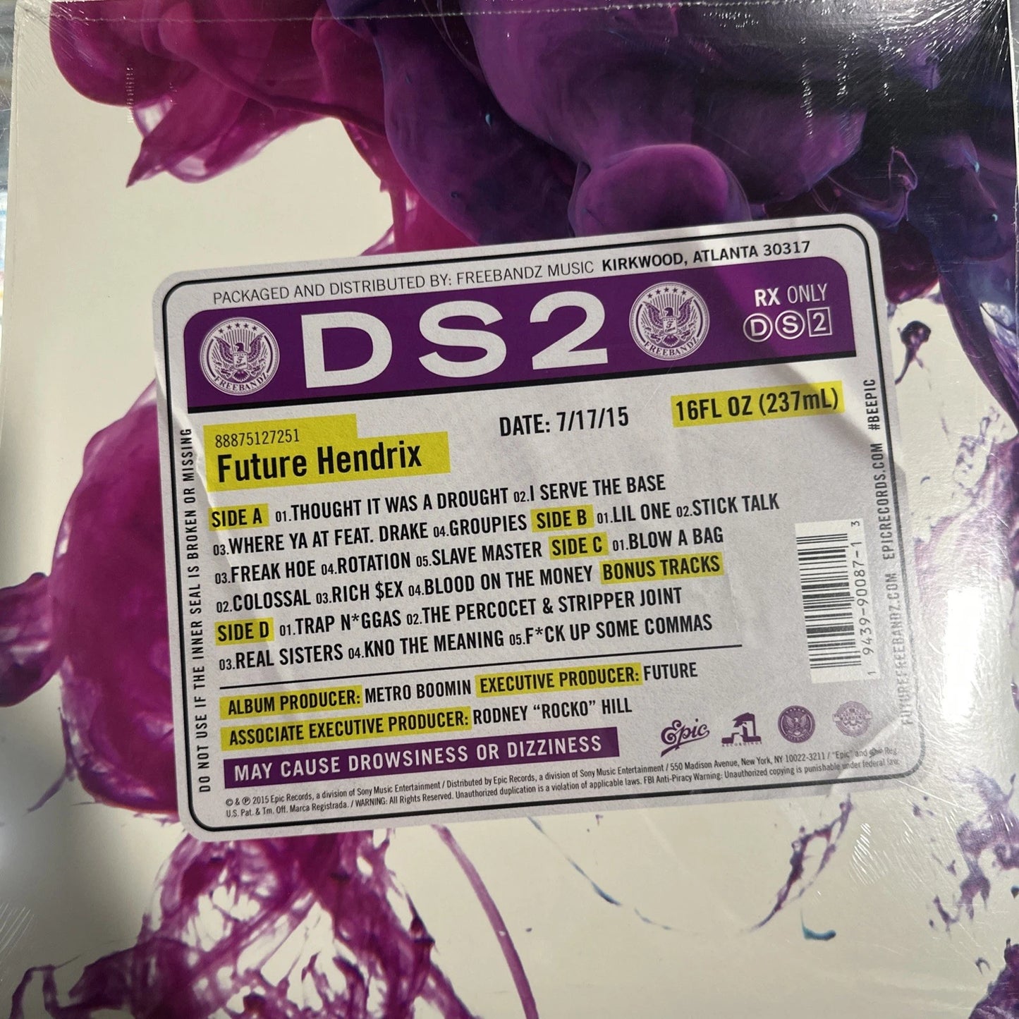 Future - DS2 2-LP Record Store Day Teal **sealed**