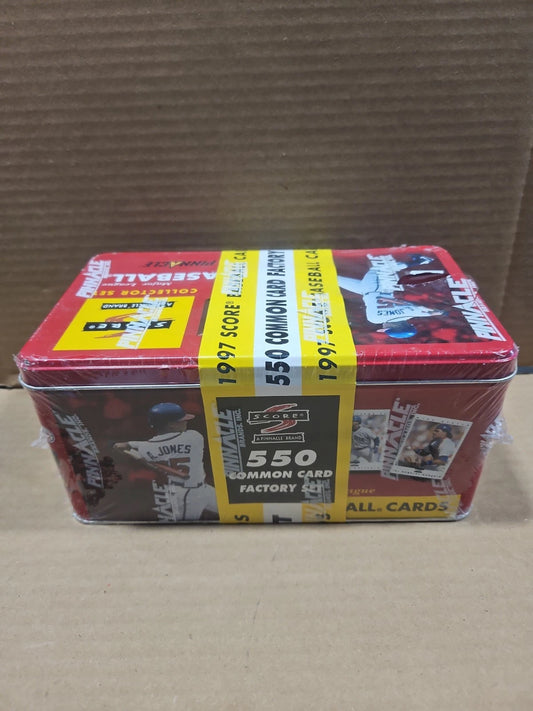 1997 Pinnacle Score 550 Card Factory Sealed Common Collector's Set Tin