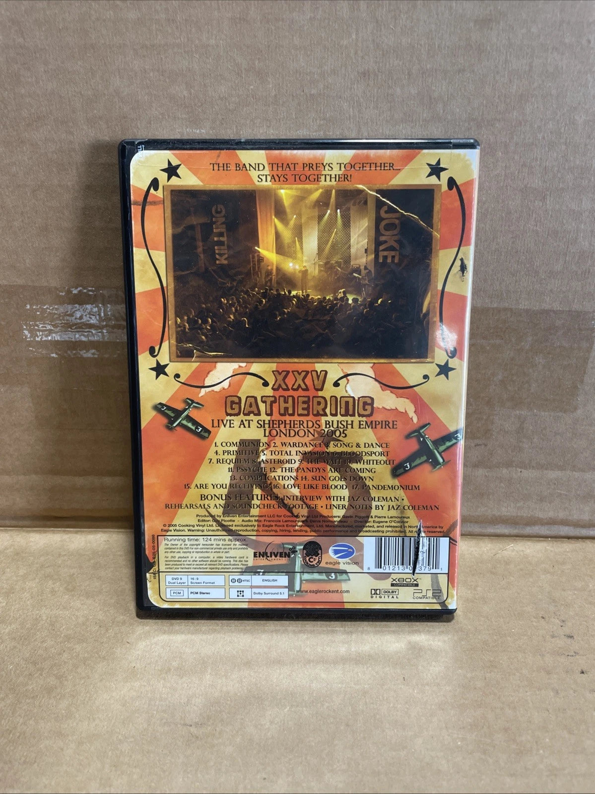 KILLING JOKE XXV GATHERING DVD Deathrock Gothic Post-Punk LIVE LONDON 2005