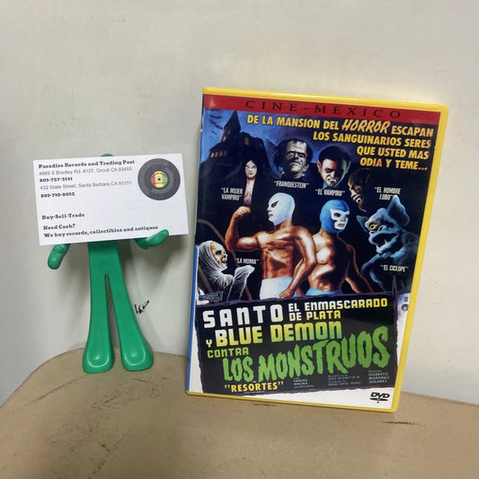 RARE! Santo el Enmascarado de plata y blue demon contra los monstruos dvd