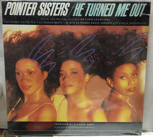 Pointer Sisters He Turned Me Out Sealed 12” Single 6865-1-RD