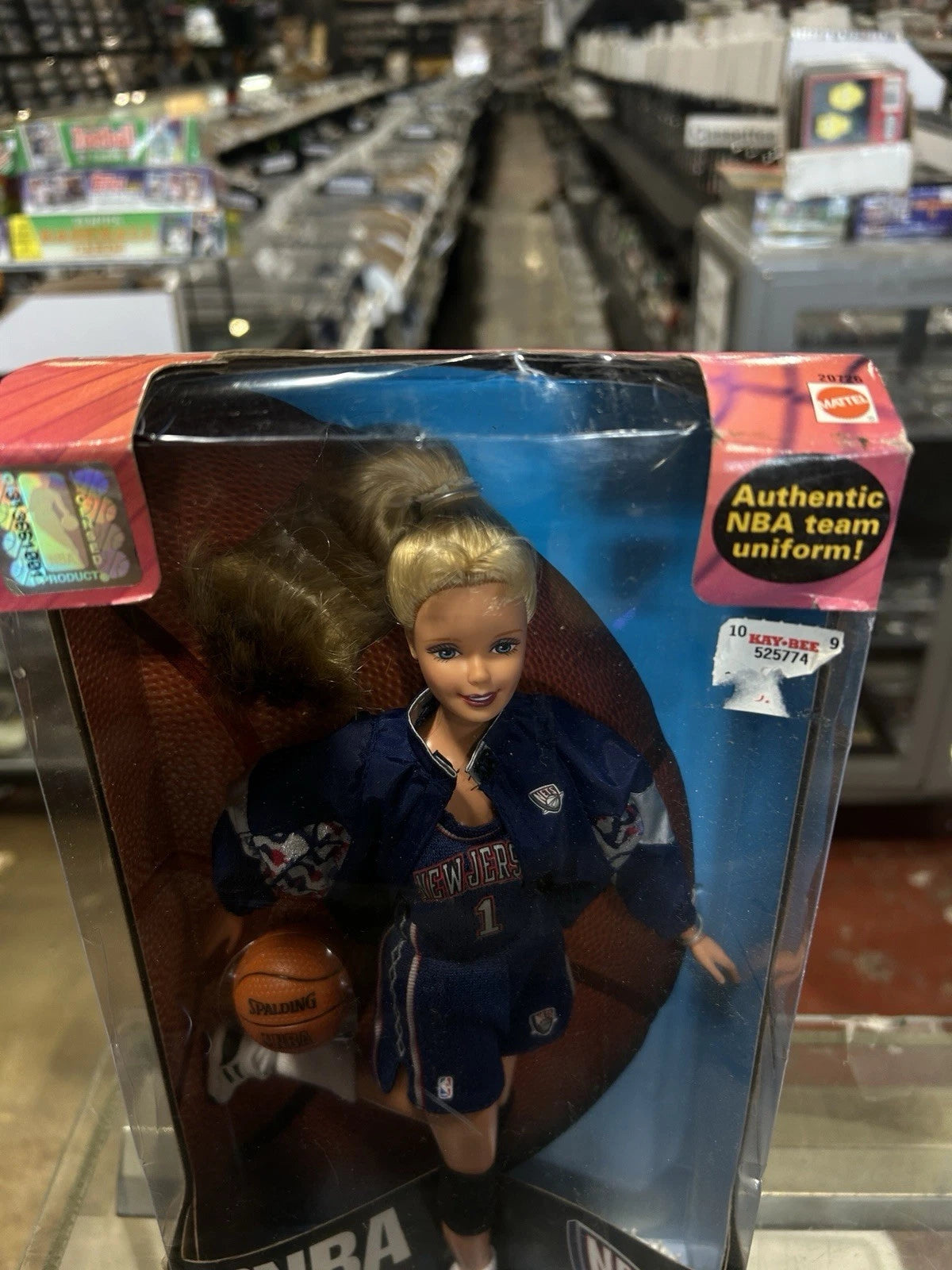 1998 NBA Basketball Barbie New Jersey Nets Team Uniform NIB