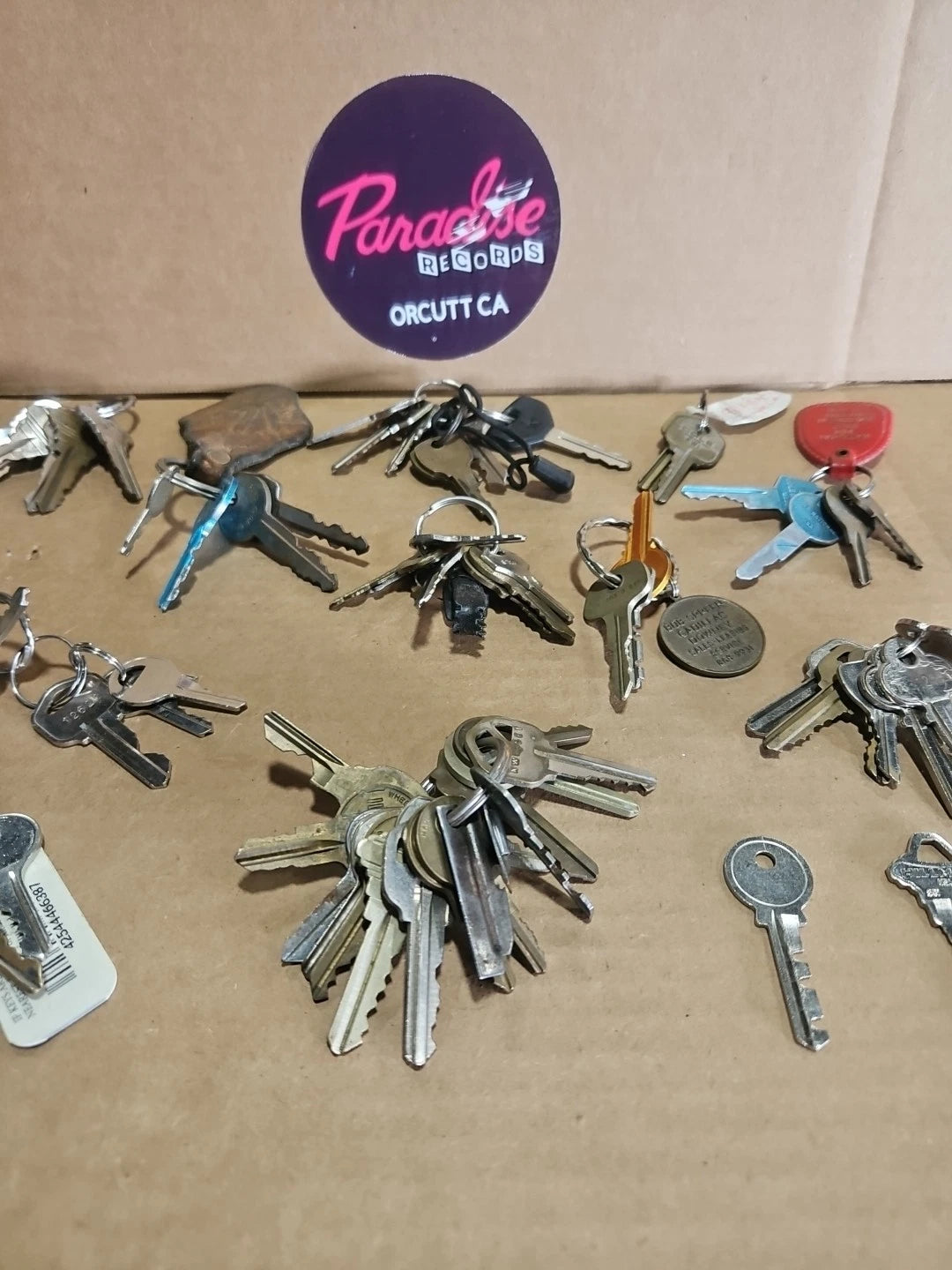 Vintage Keys Random Lot Of Keys With Rings Vintage Rare