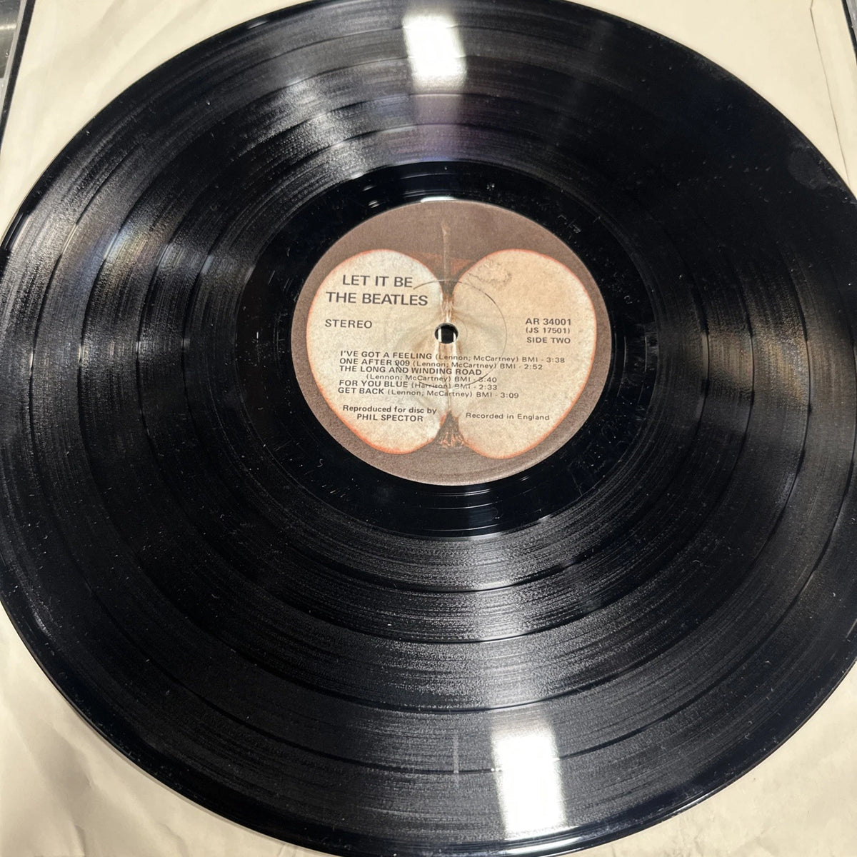 Beatles Let It Be Vinyl LP 1st US Press 1970 EX LIKE NEW js 17,501-16 Bell Sound