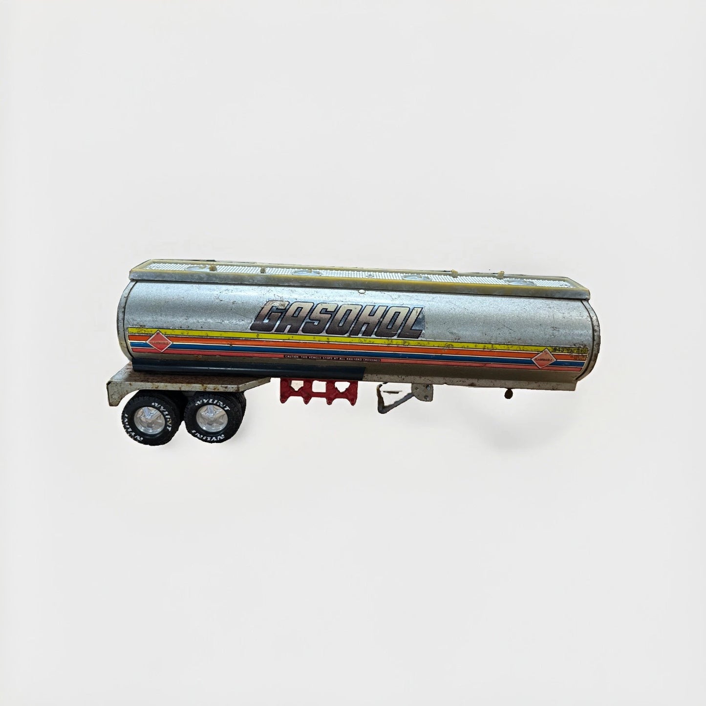 Vintage Nylint "Gasohol" Tanker Truck - 1980s Pressed Steel Collectible