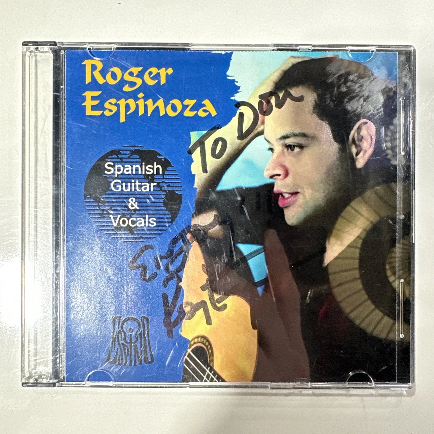 Roger Espinoza SIGNED cd Spanish Guitar & Vocals ESPINO Guitar Label