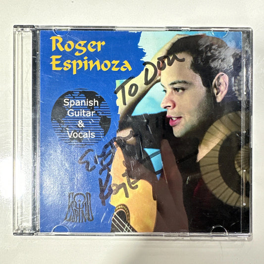 Roger Espinoza SIGNED cd Spanish Guitar & Vocals ESPINO Guitar Label