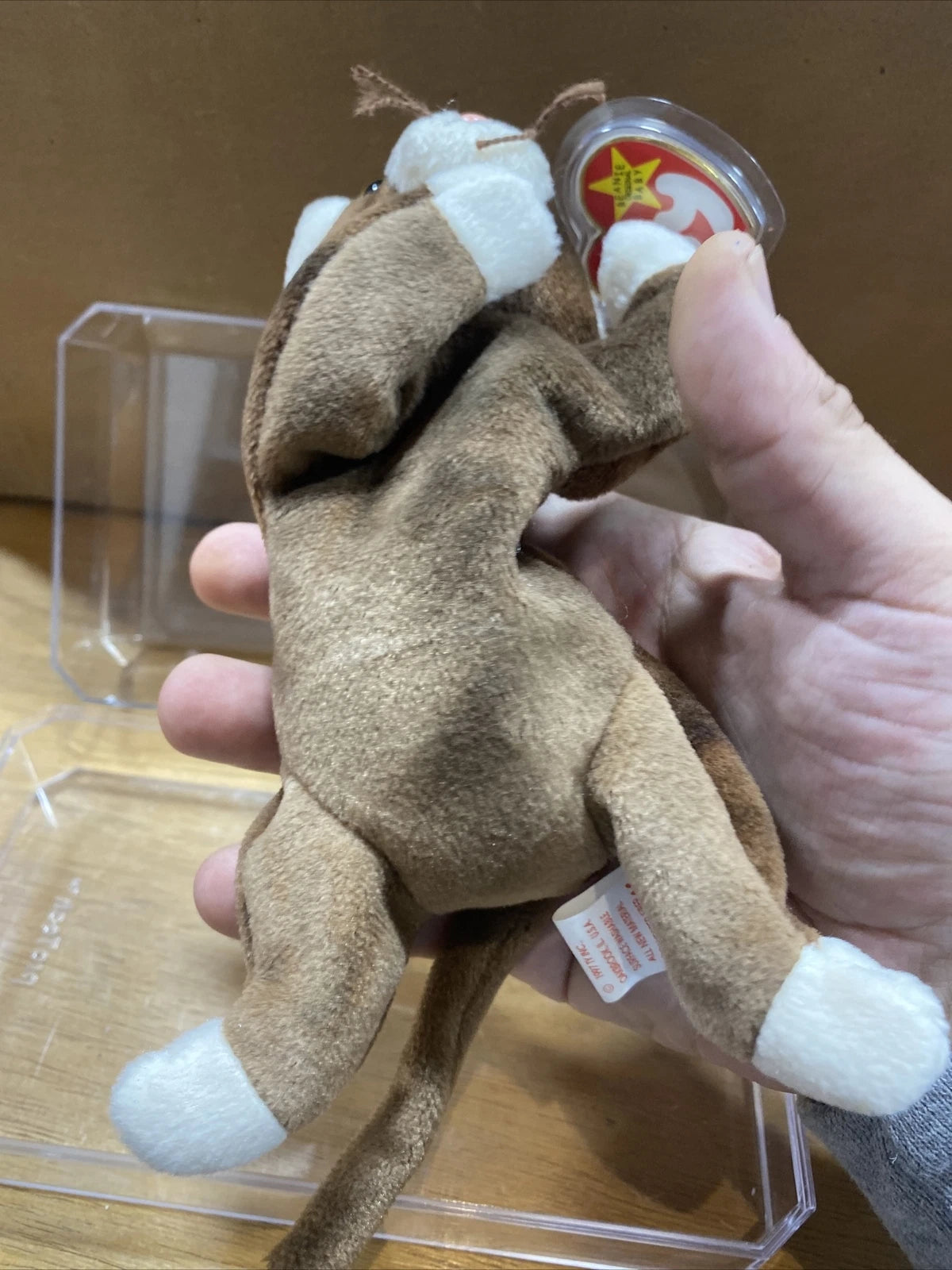 Rare Retired Ty Beanie Baby Pounce The Cat 1997 Mint P.E. Pellets With Errors