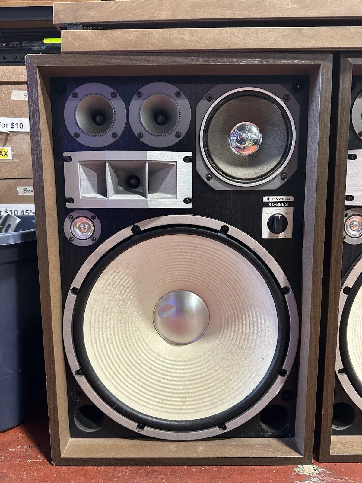 Vintage 1970s Kenwood KL-888s 5-Way 6 Driver Floor Speakers Set (2)