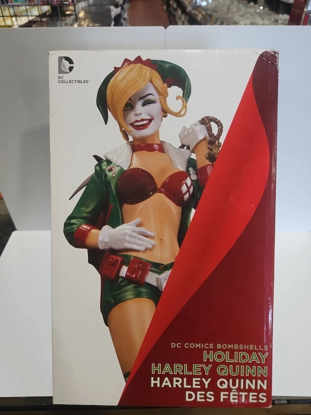 DC Collectibles DC Comics Bombshells Holiday Harley Quinn Statue USED