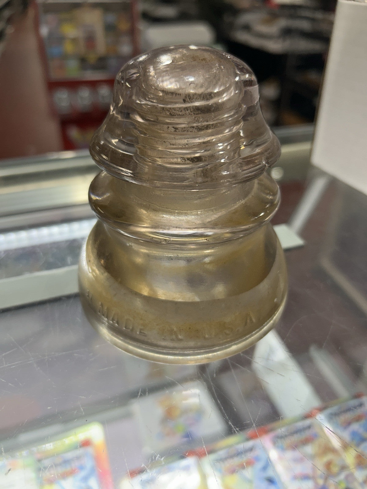 Vintage WHITALL TATUM CO. No 1 Insulator Glass