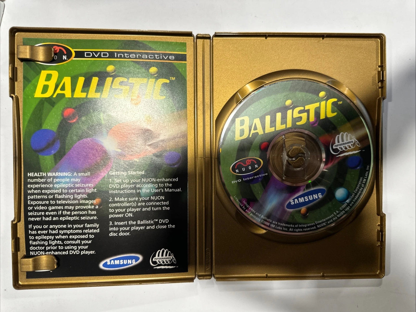 Ballistic (Samsung Nuon, 2000) Complete. Untested