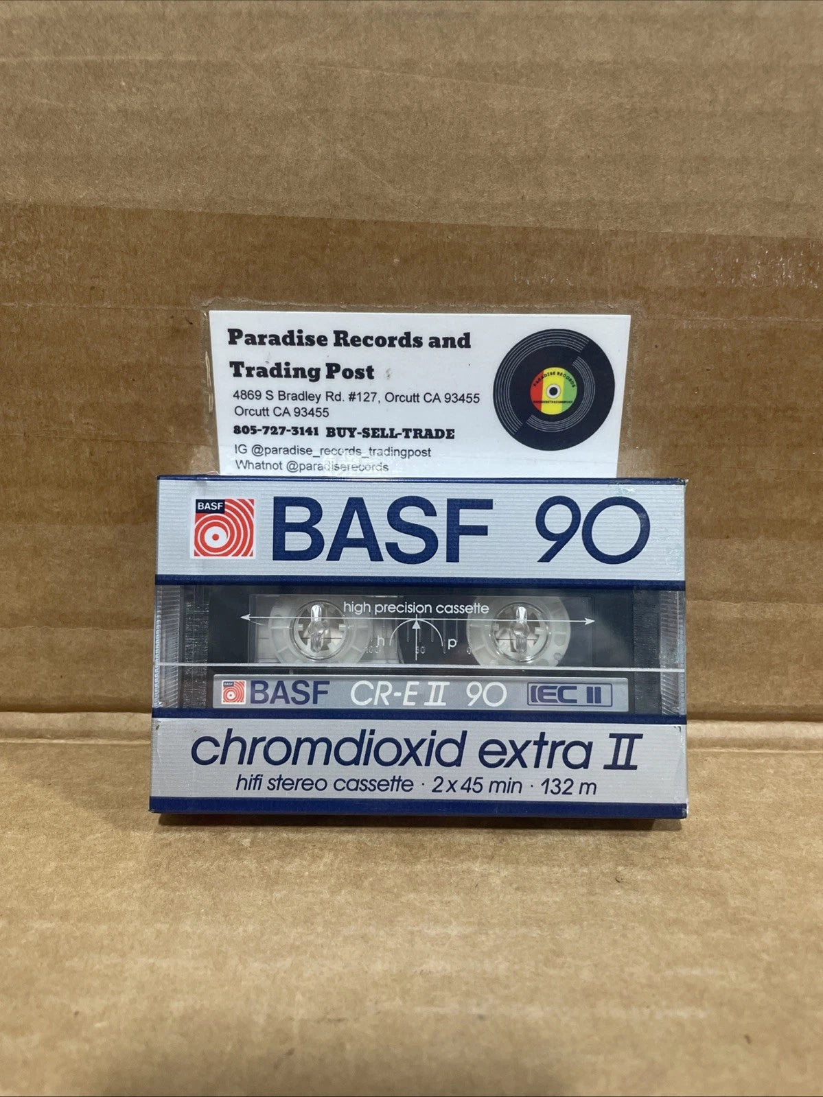 BASF CR-E II Chromdioxid Extra II 90 MIN High Bias CrO2 Cassette Tape