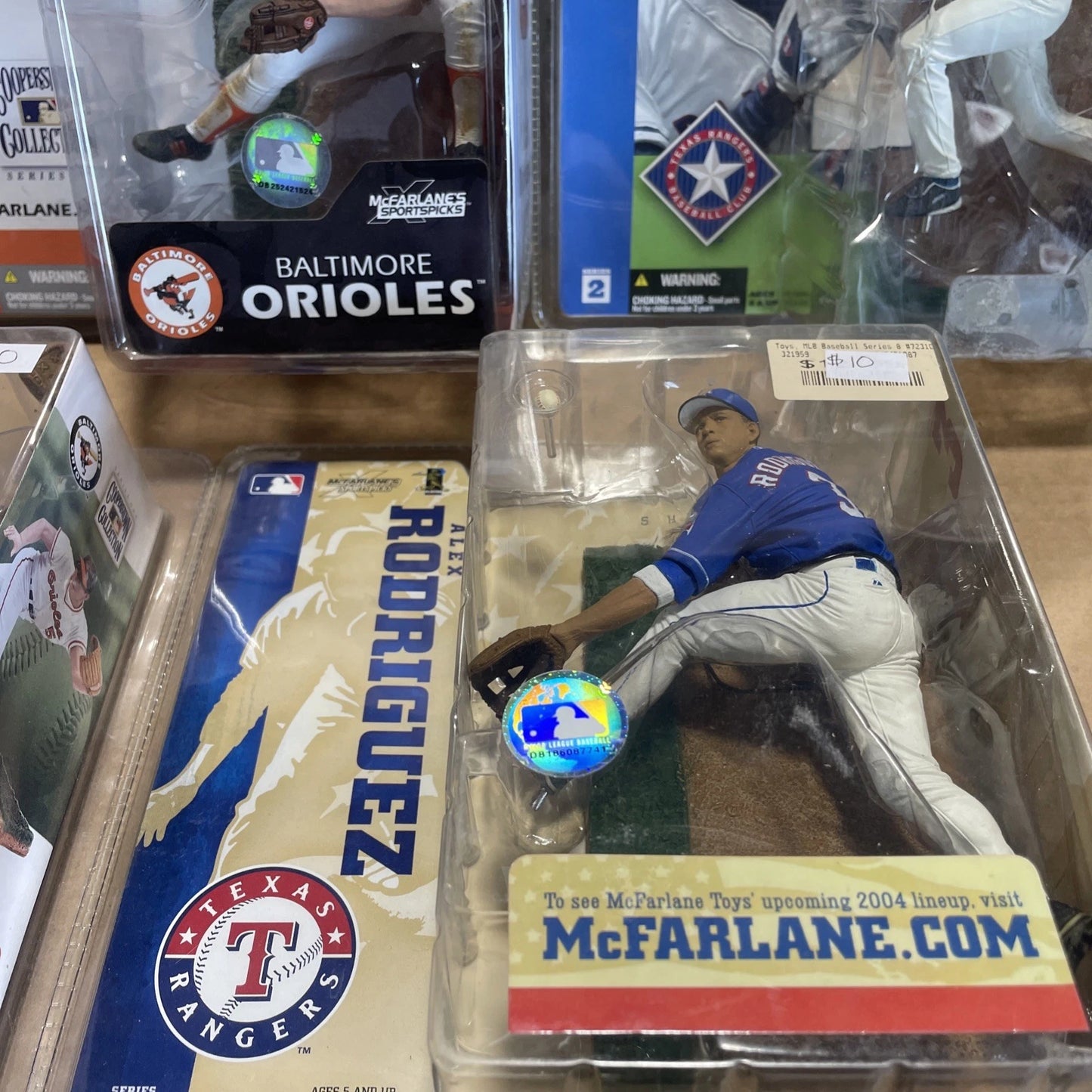 MCFARLANE FIGURES BRYCE HARPER DON MATTINGLY ALEX RODRIGUEZ LOT OF 9