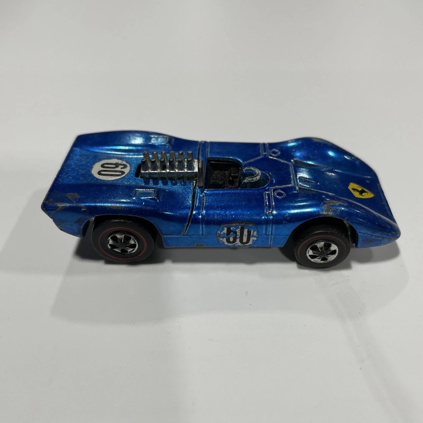 HOT WHEELS REDLINE 1969 FERRARI 312P BLUE VINTAGE RARE REDLINES