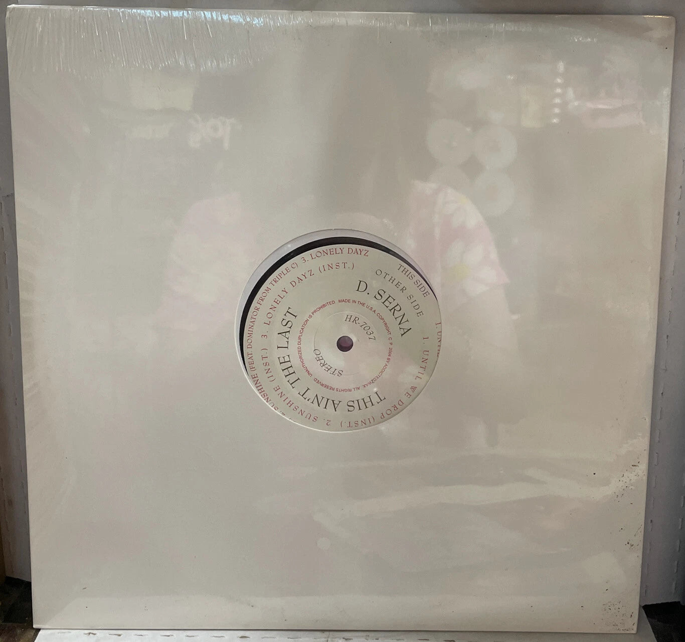 D Serna This Ain’t The Last Sealed 12” Single HR-7037