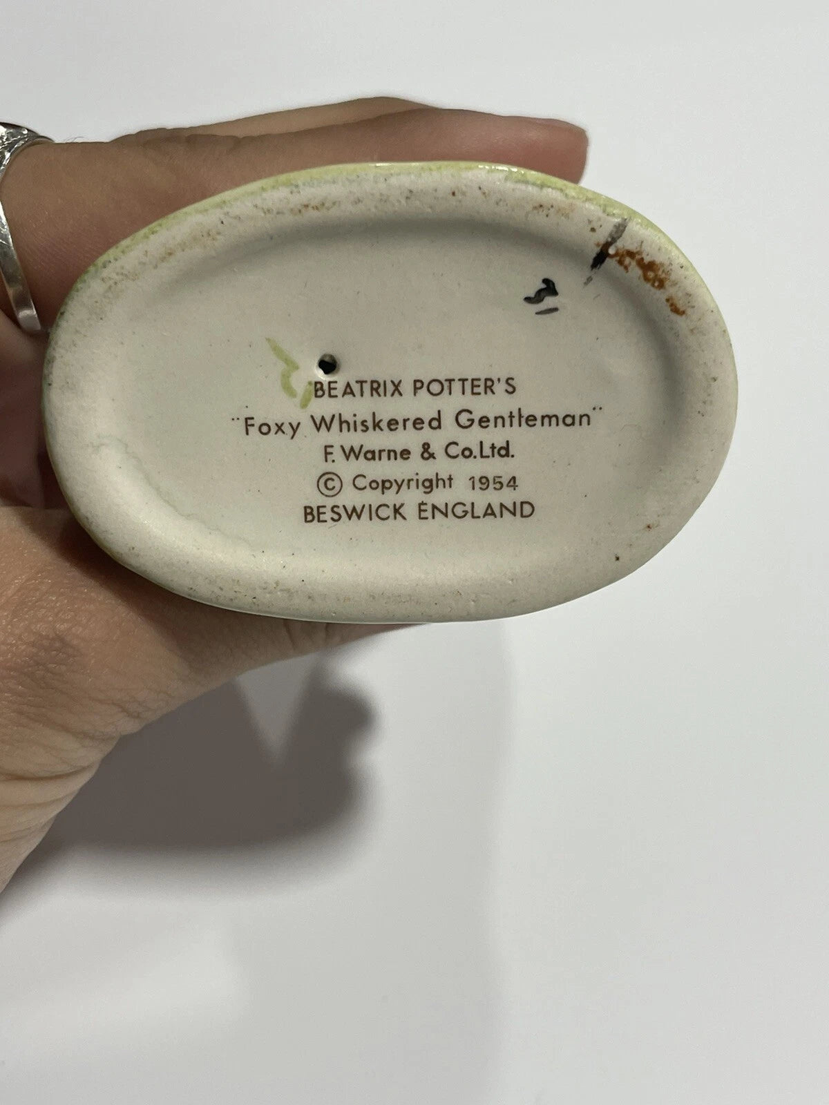 Vintage Beatrix Potter "FOXY WHISKERED GENTLEMAN" Beswick, England, 1954