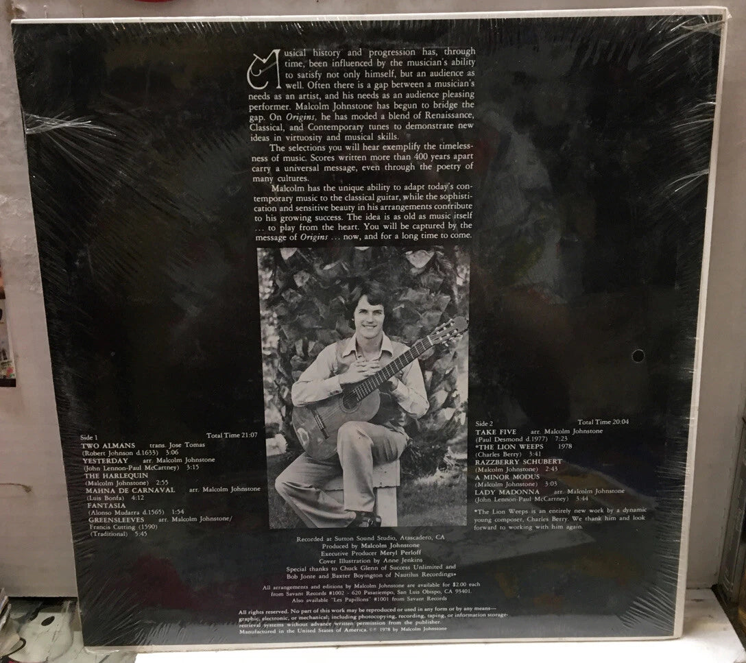 Malcolm Johnstone Orgins Sealed Record
