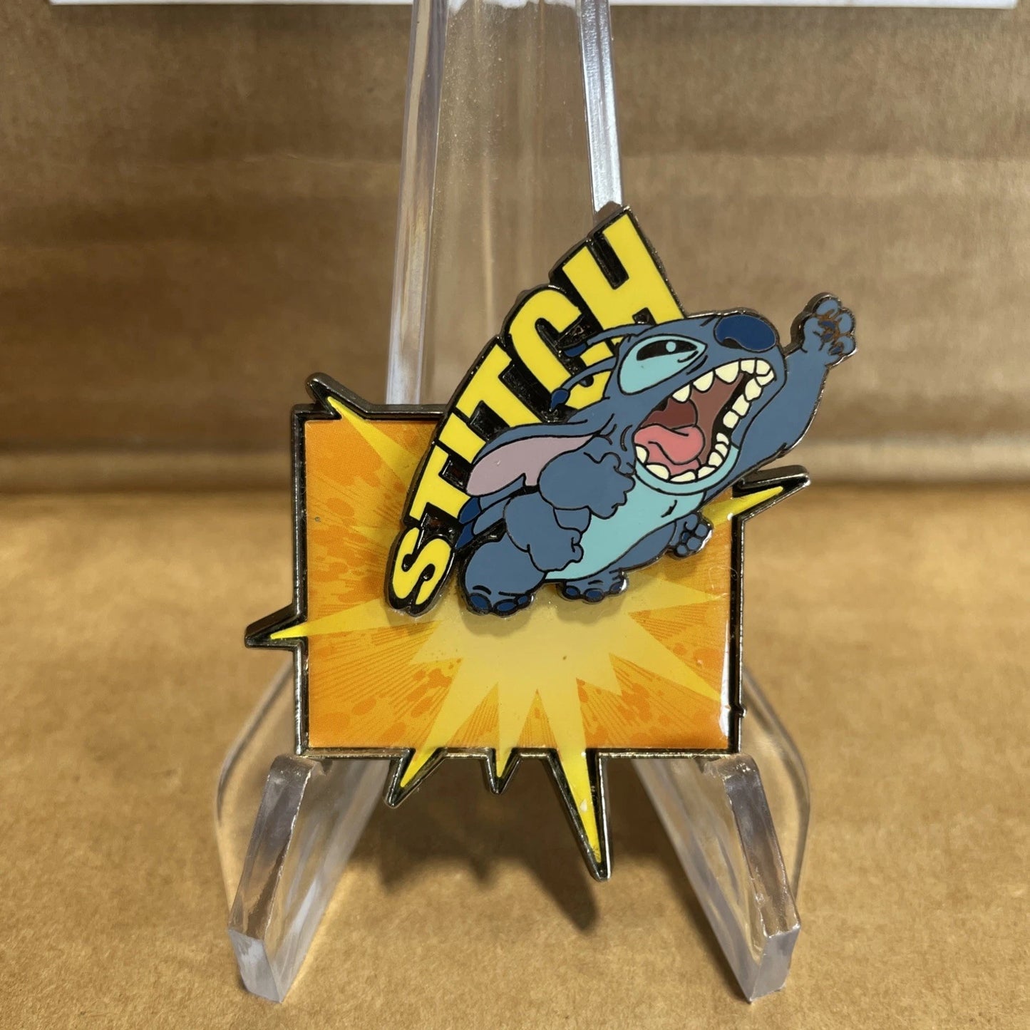 Disney Pin Stitch Rare Yellow Superman 2005 Disney Rare
