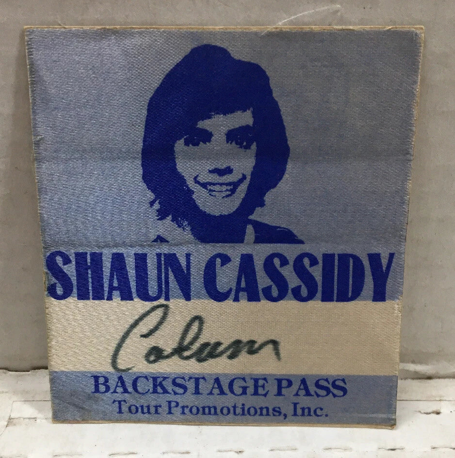 Shaun Cassidy Backstage Pass
