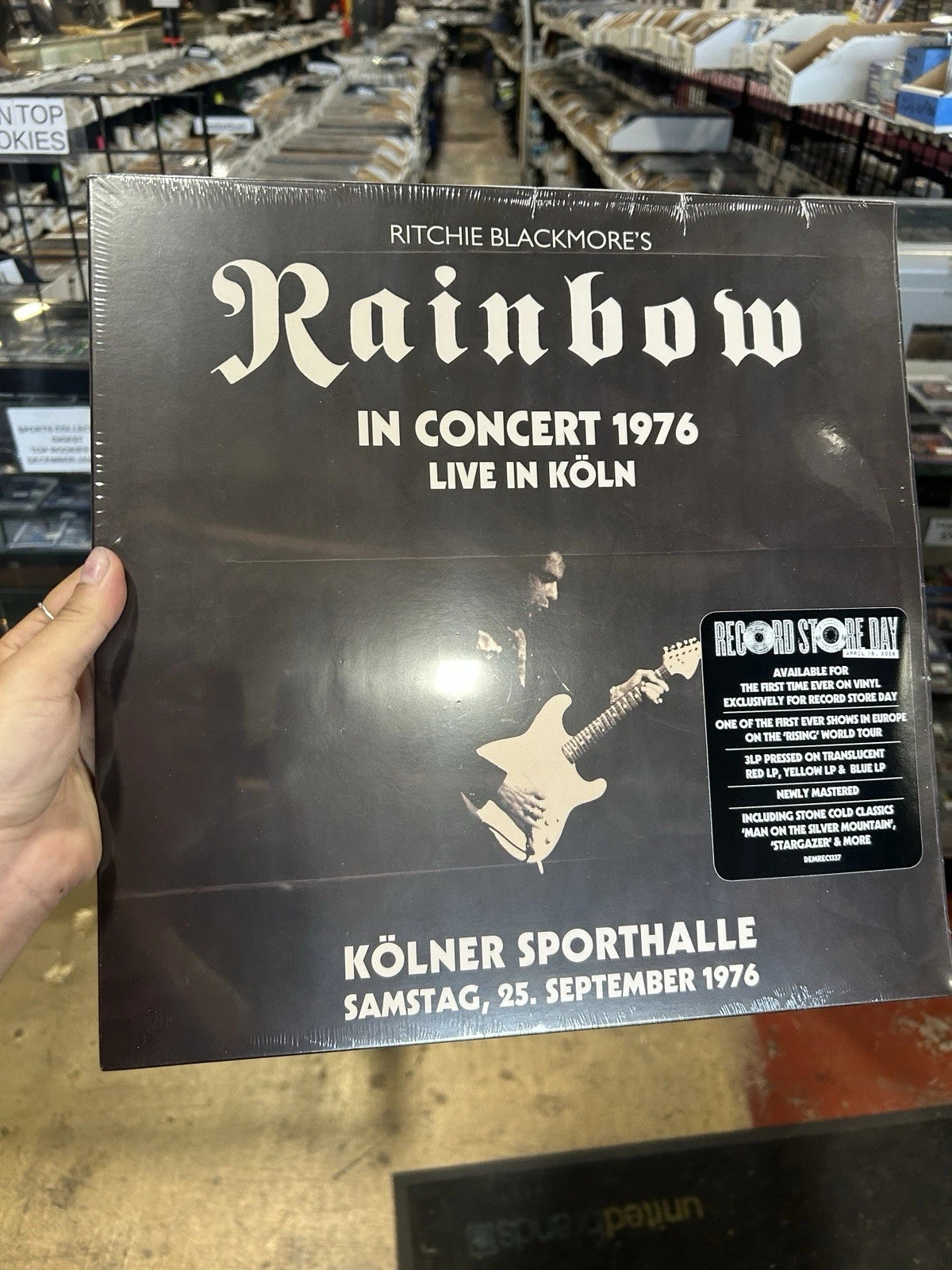 RITCHIE BLACKMORE’S RAINBOW - LIVE FROM KOLN 1976 COLORED Vinyl RSD 2026 3 LP
